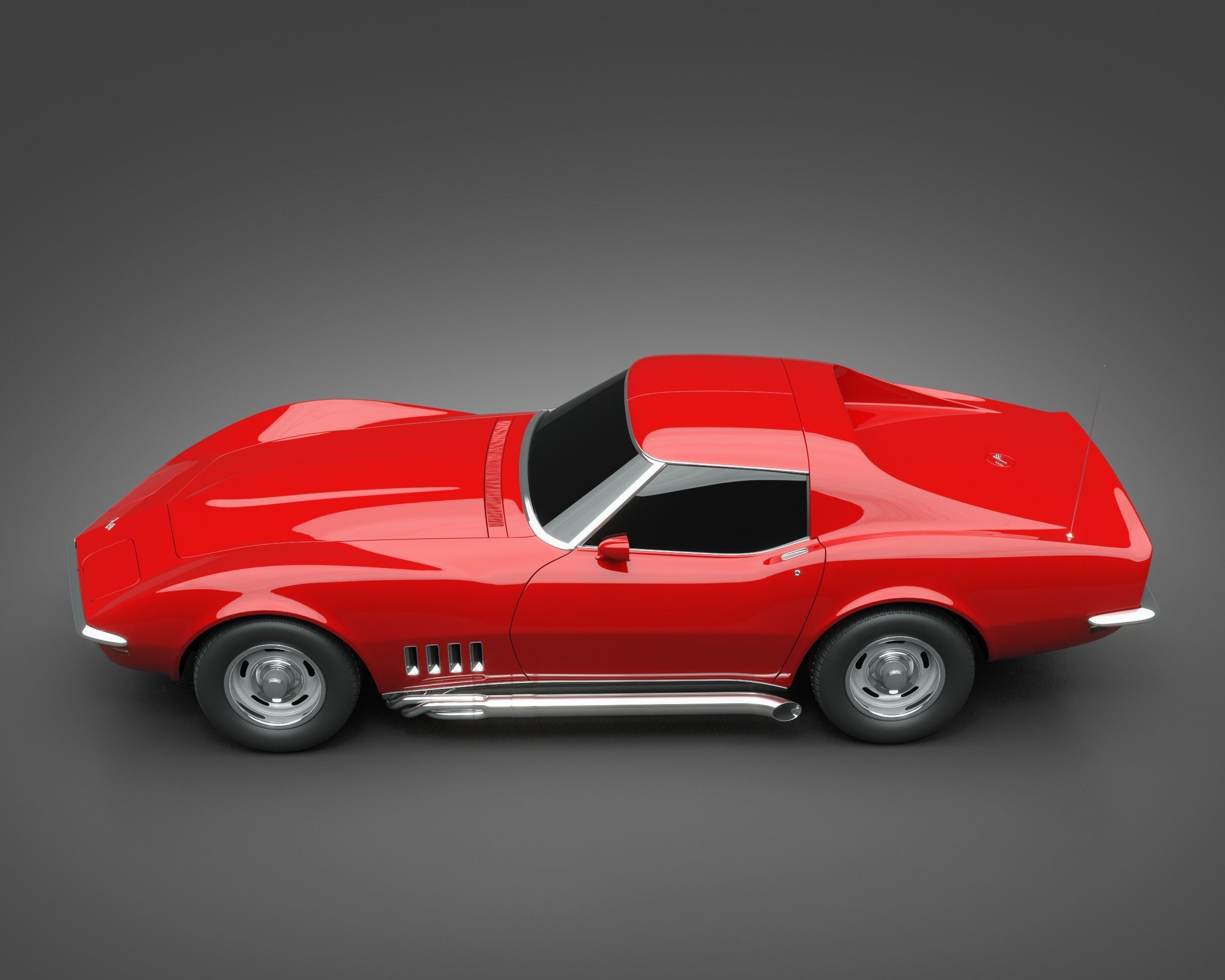 1969 Chevrolet Corvette 3D model_4