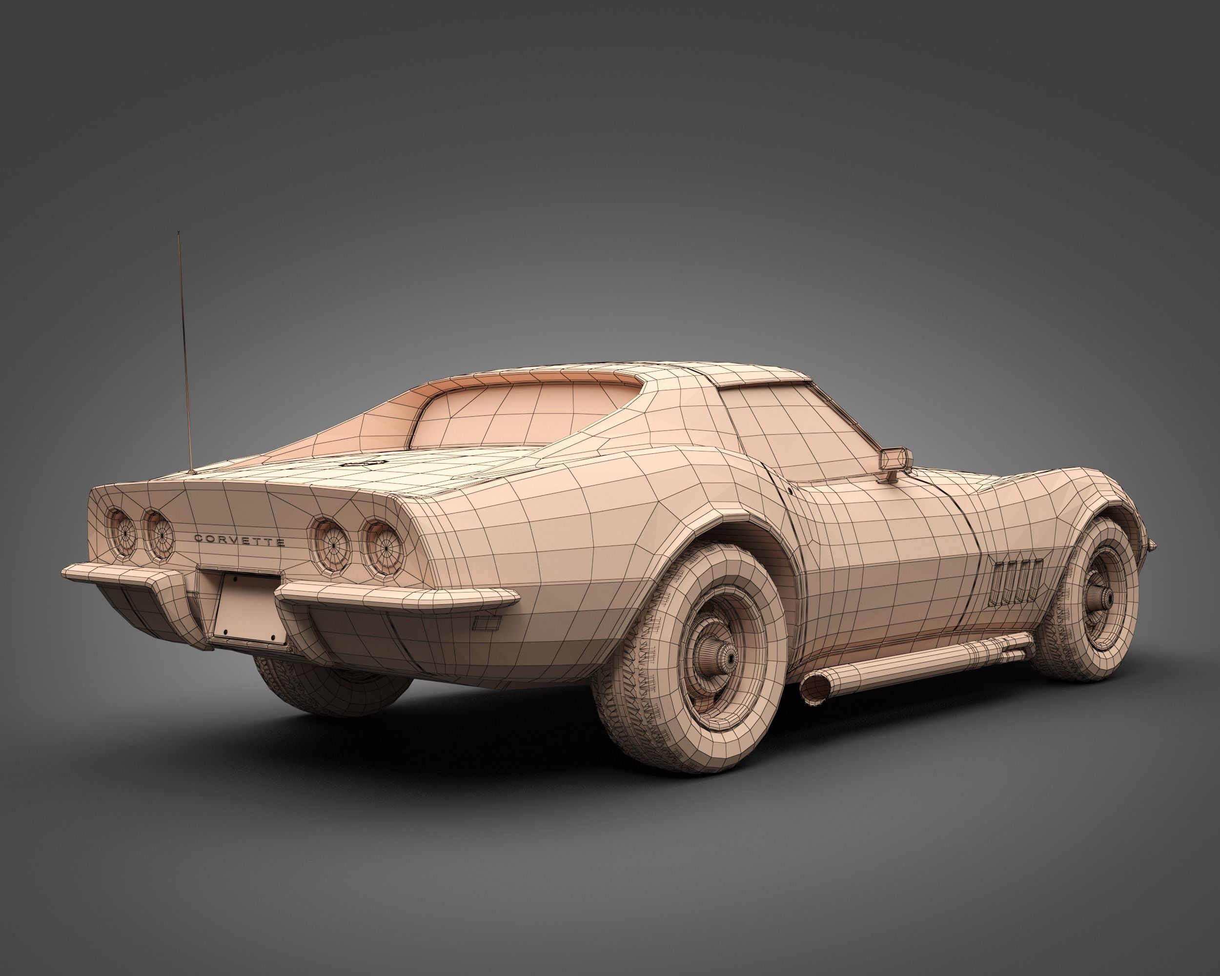 1969 Chevrolet Corvette 3D model_8