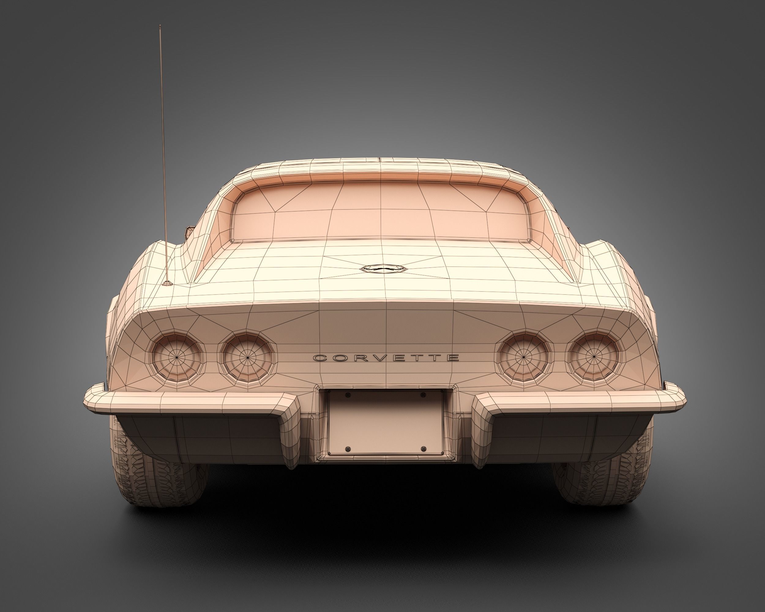 1969 Chevrolet Corvette 3D model_10