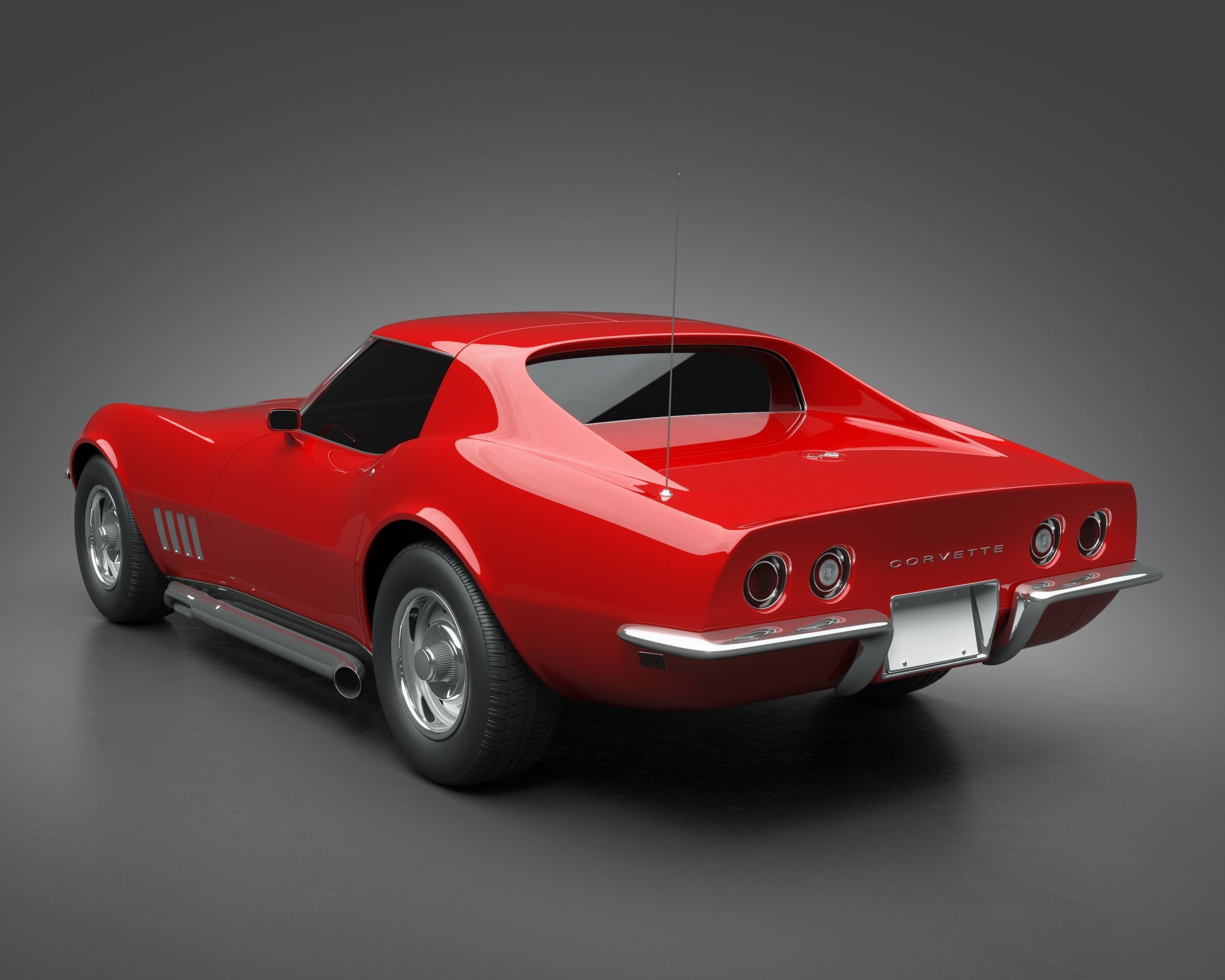 1969 Chevrolet Corvette 3D model_6