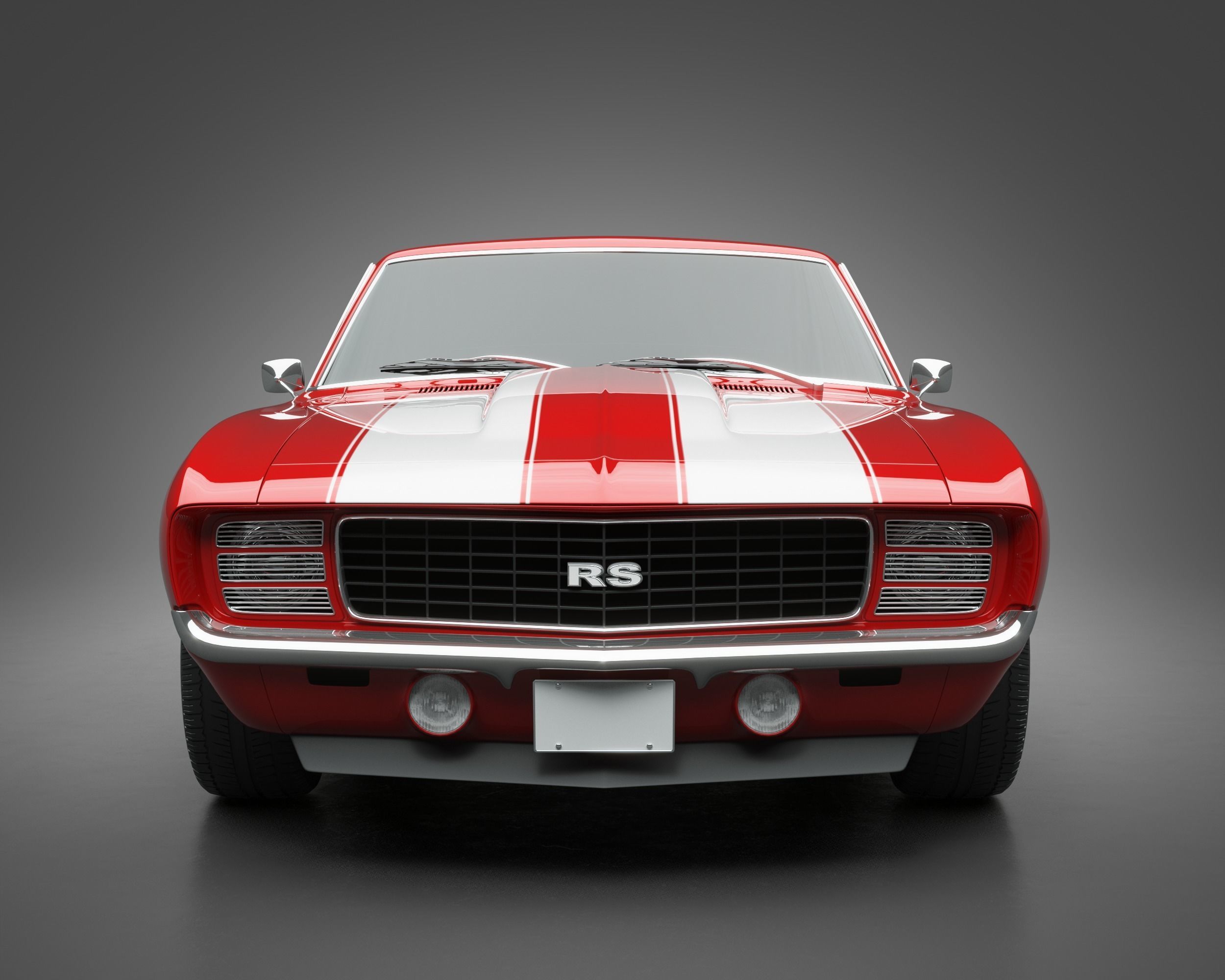 1969 Chevrolet Camaro RS 3D model_2