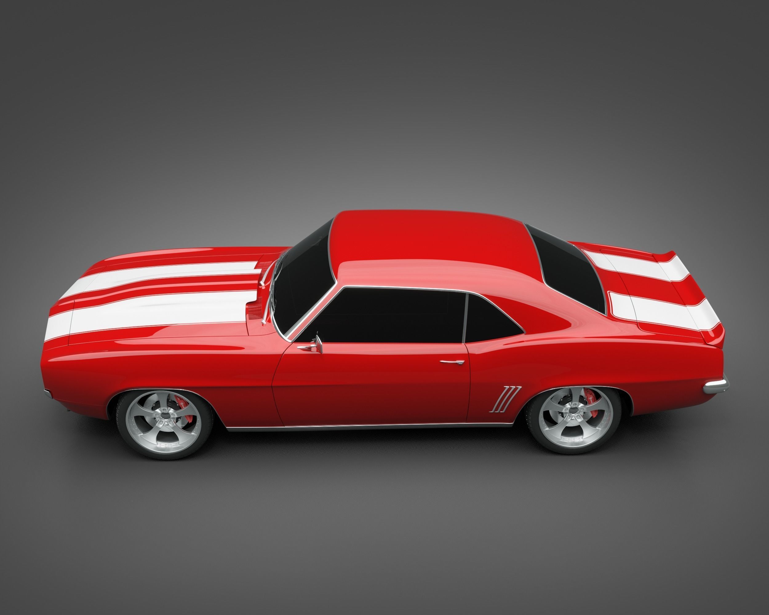 1969 Chevrolet Camaro RS 3D model_4
