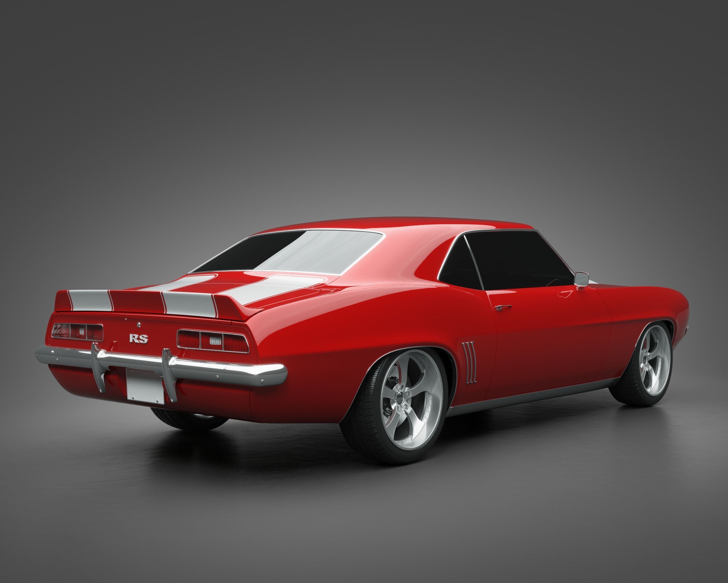 1969 Chevrolet Camaro RS 3D model_1