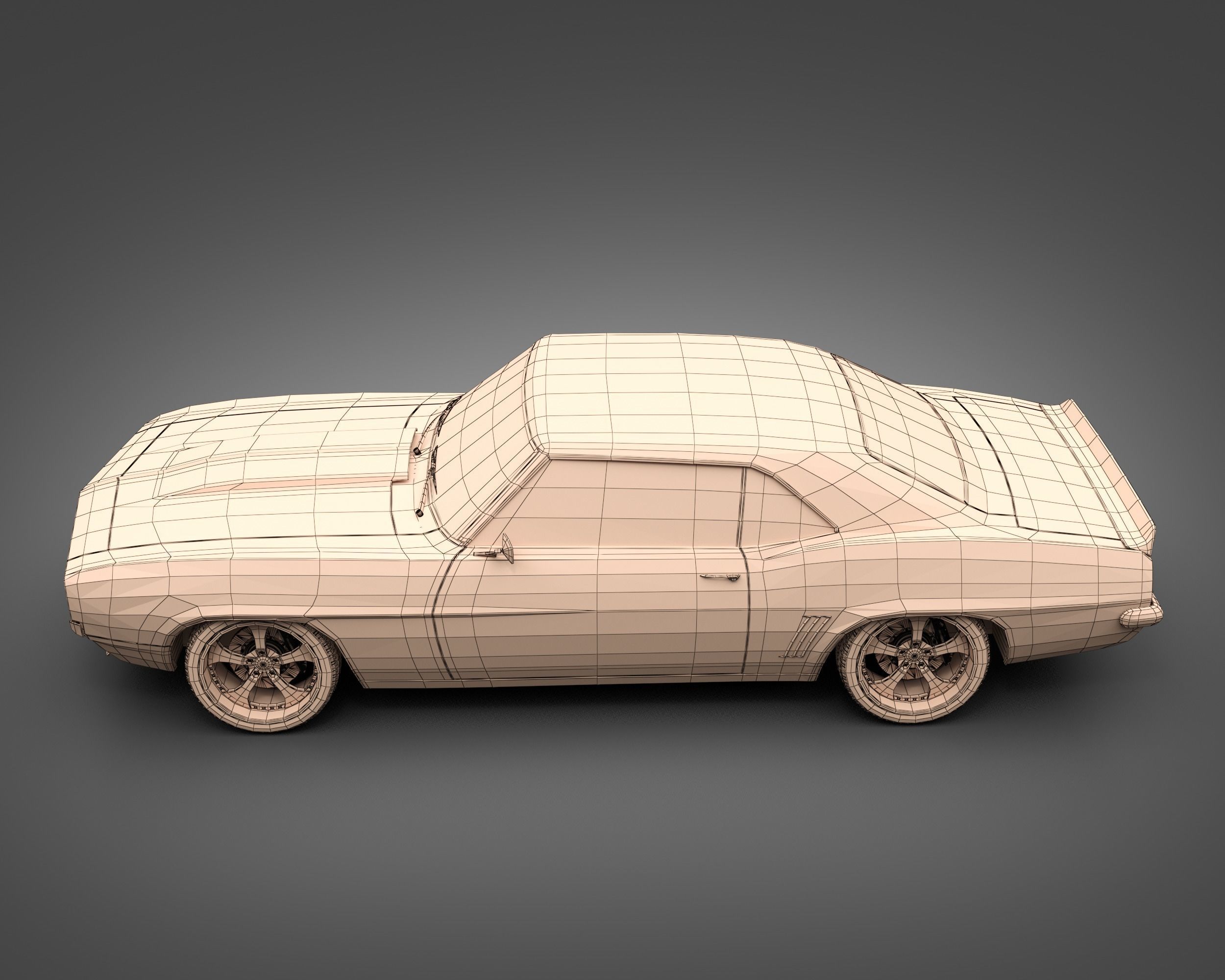 1969 Chevrolet Camaro RS 3D model_11