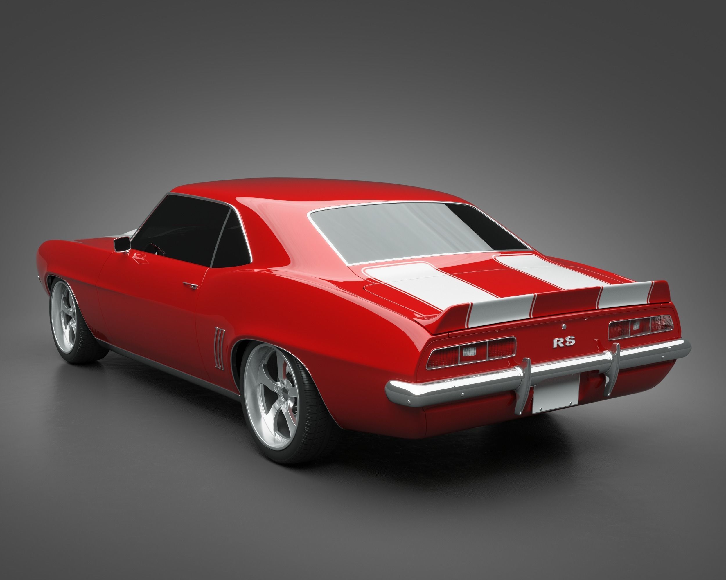 1969 Chevrolet Camaro RS 3D model_6