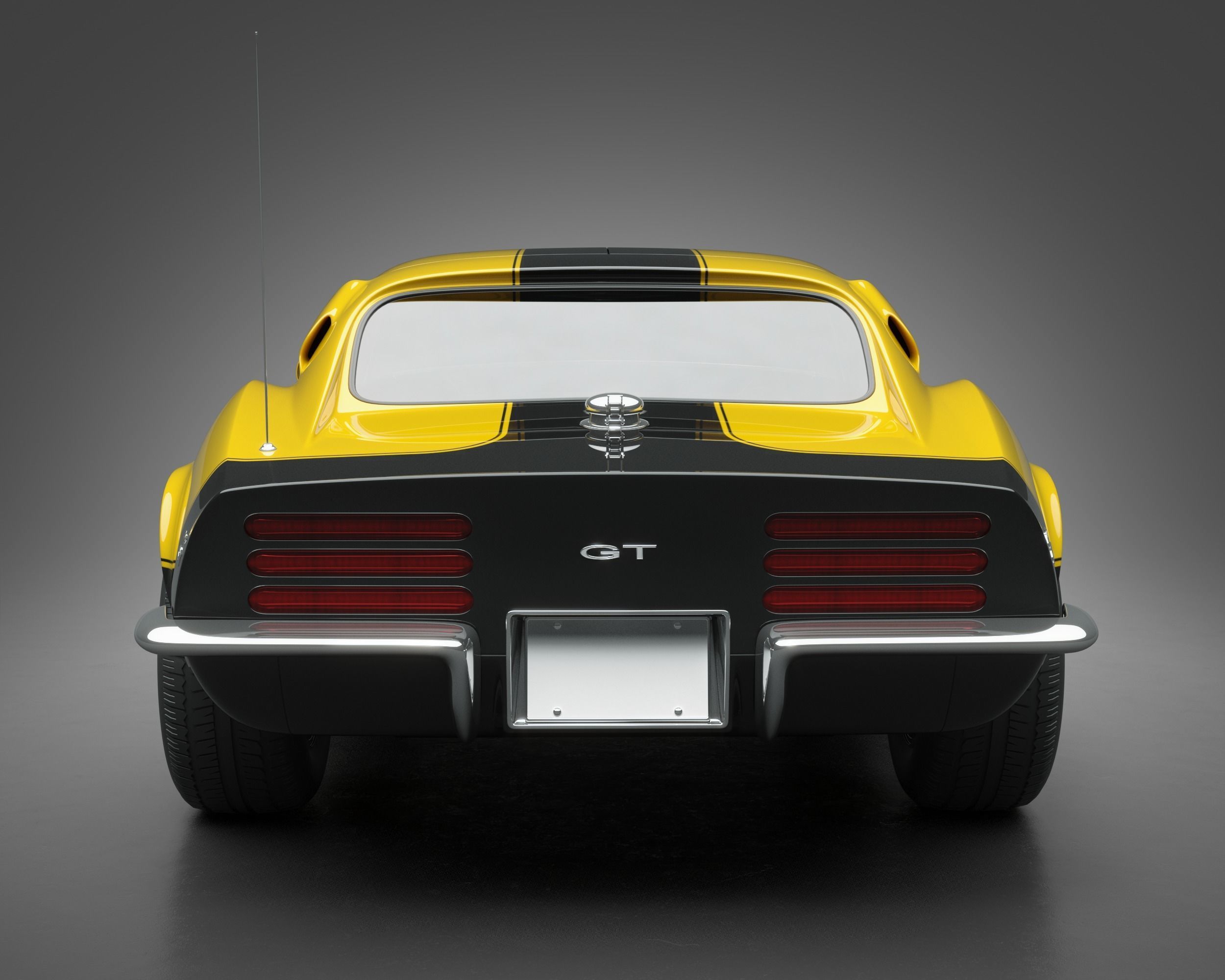 1969 Baldwin-Motion Corvette Phase III GT 3D model_3