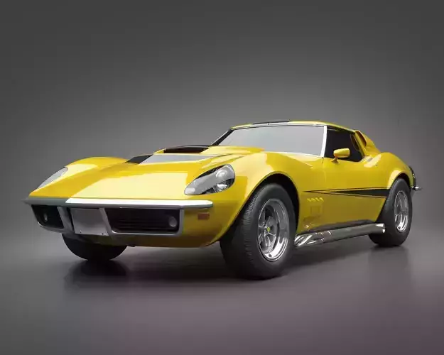 1969 Baldwin-Motion Corvette Phase III GT 3D model