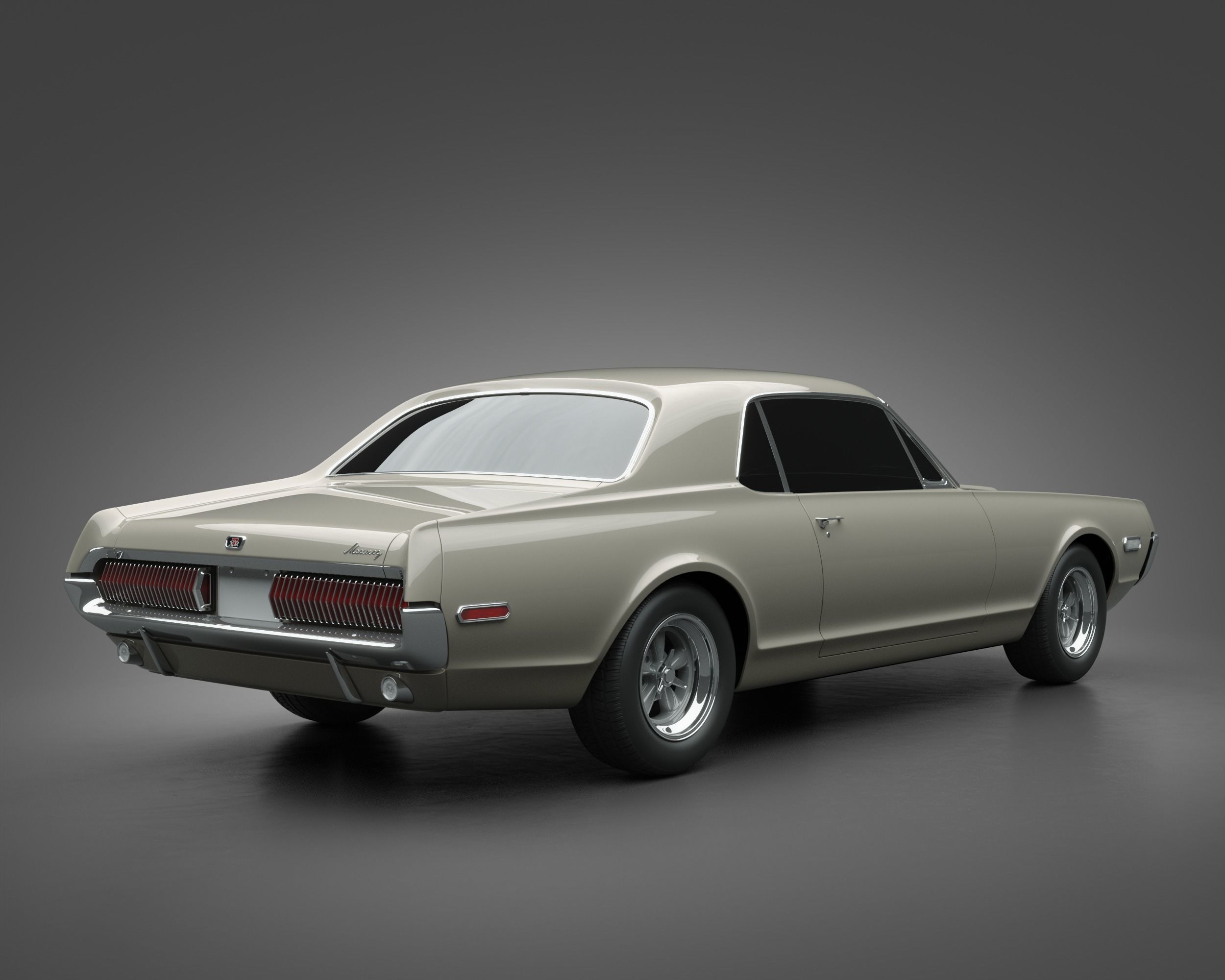 1968 Mercury Cougar 3D model_1