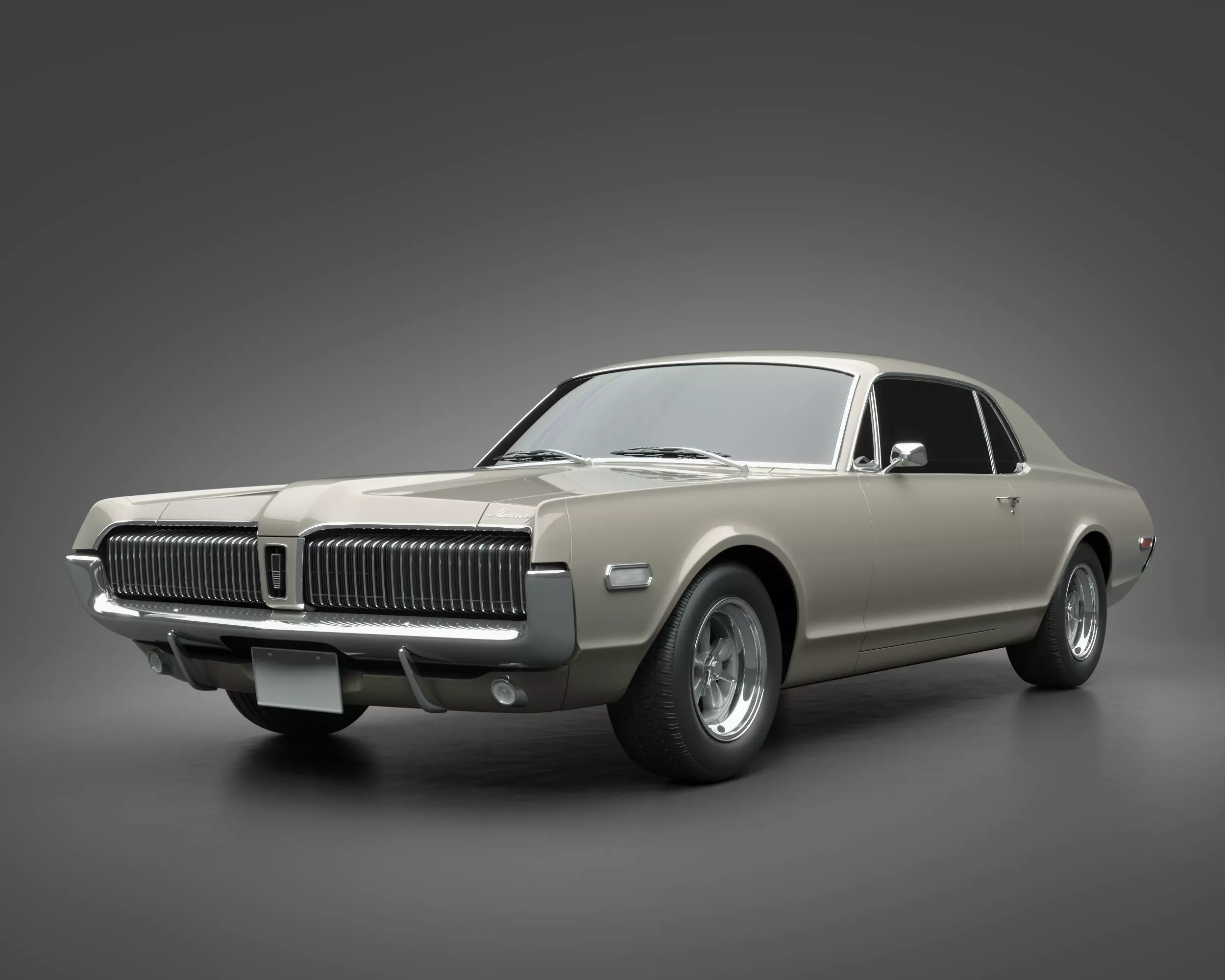 1968 Mercury Cougar 3D model_0