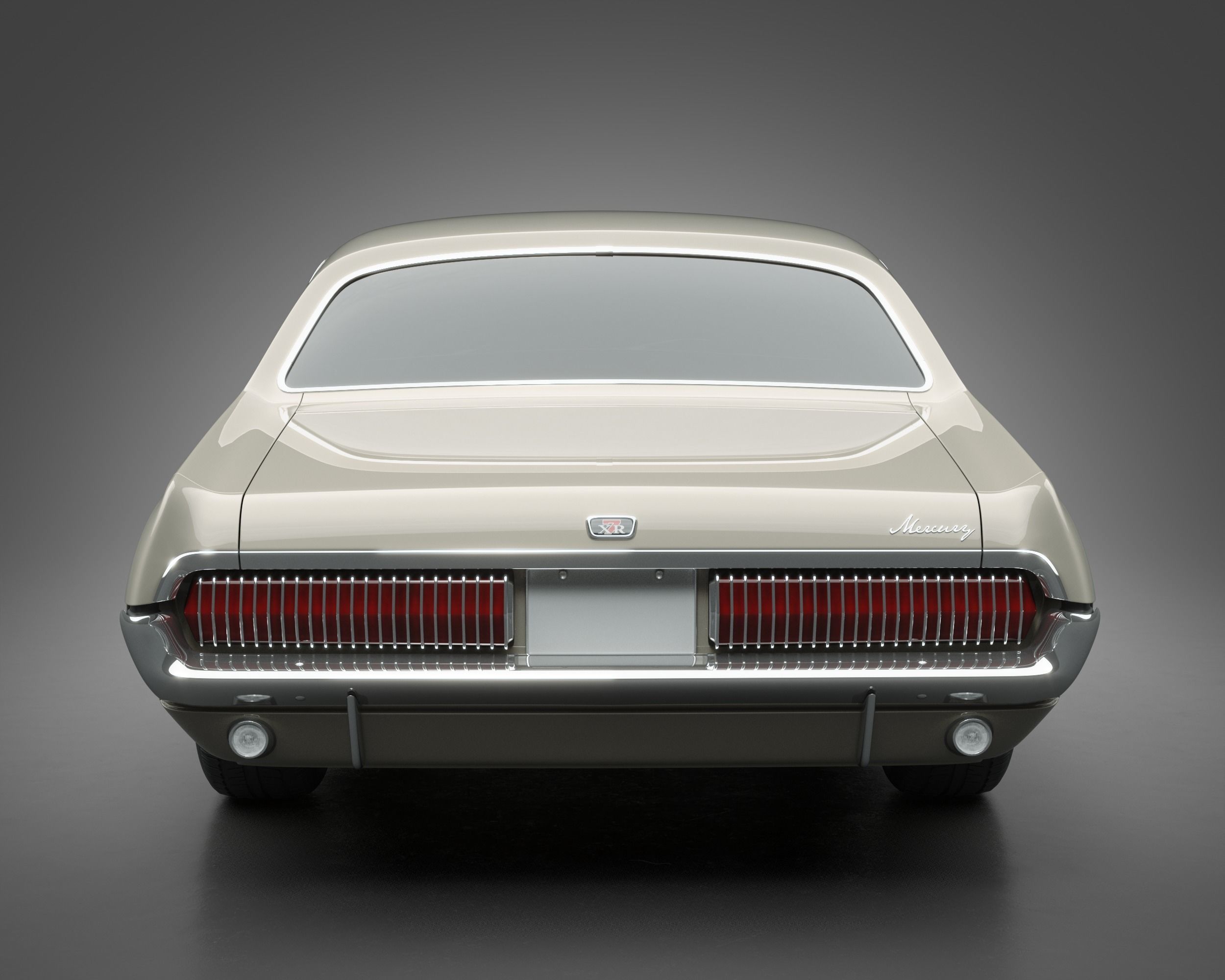 1968 Mercury Cougar 3D model_3