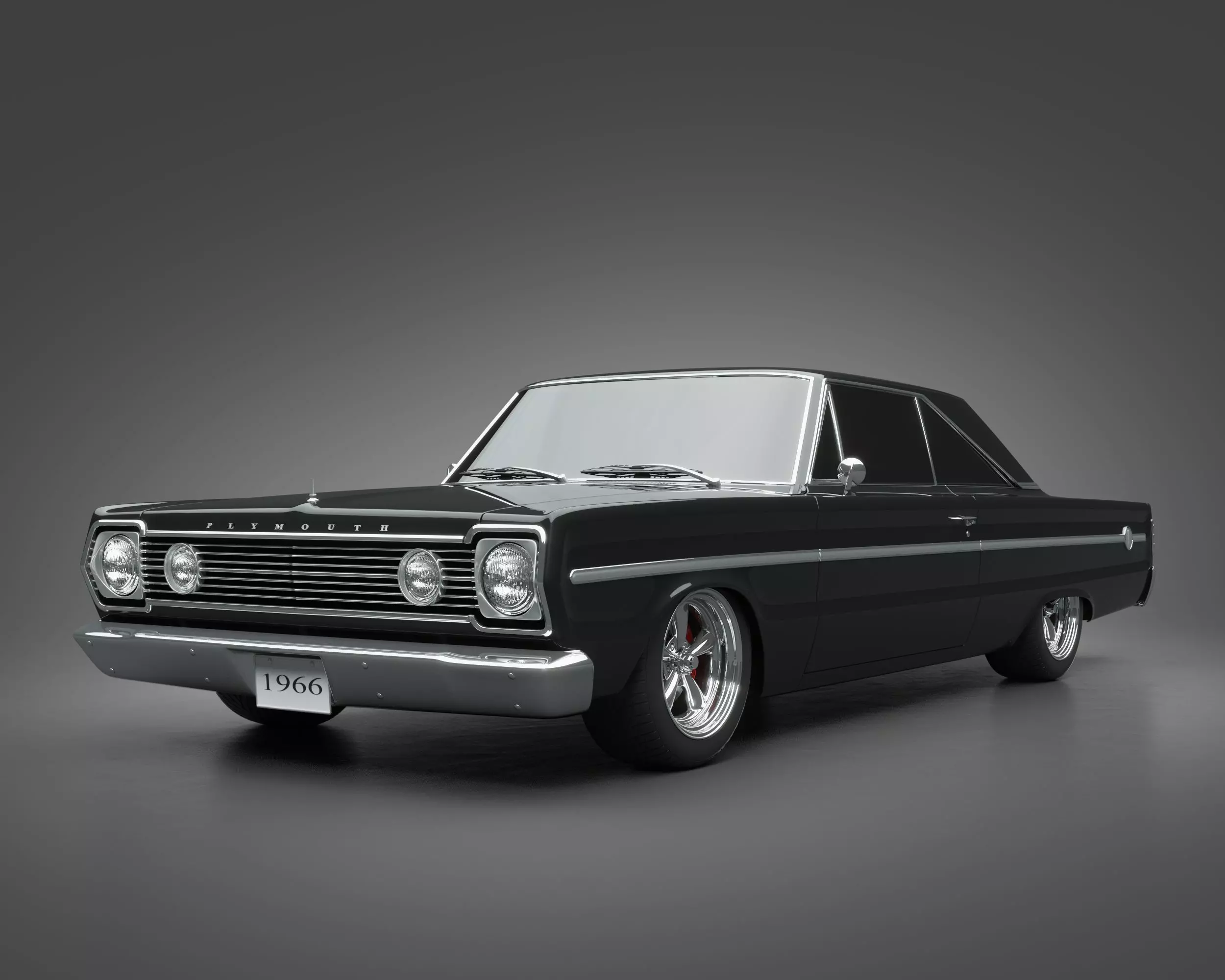1966 Plymouth Belvedere II 3D model