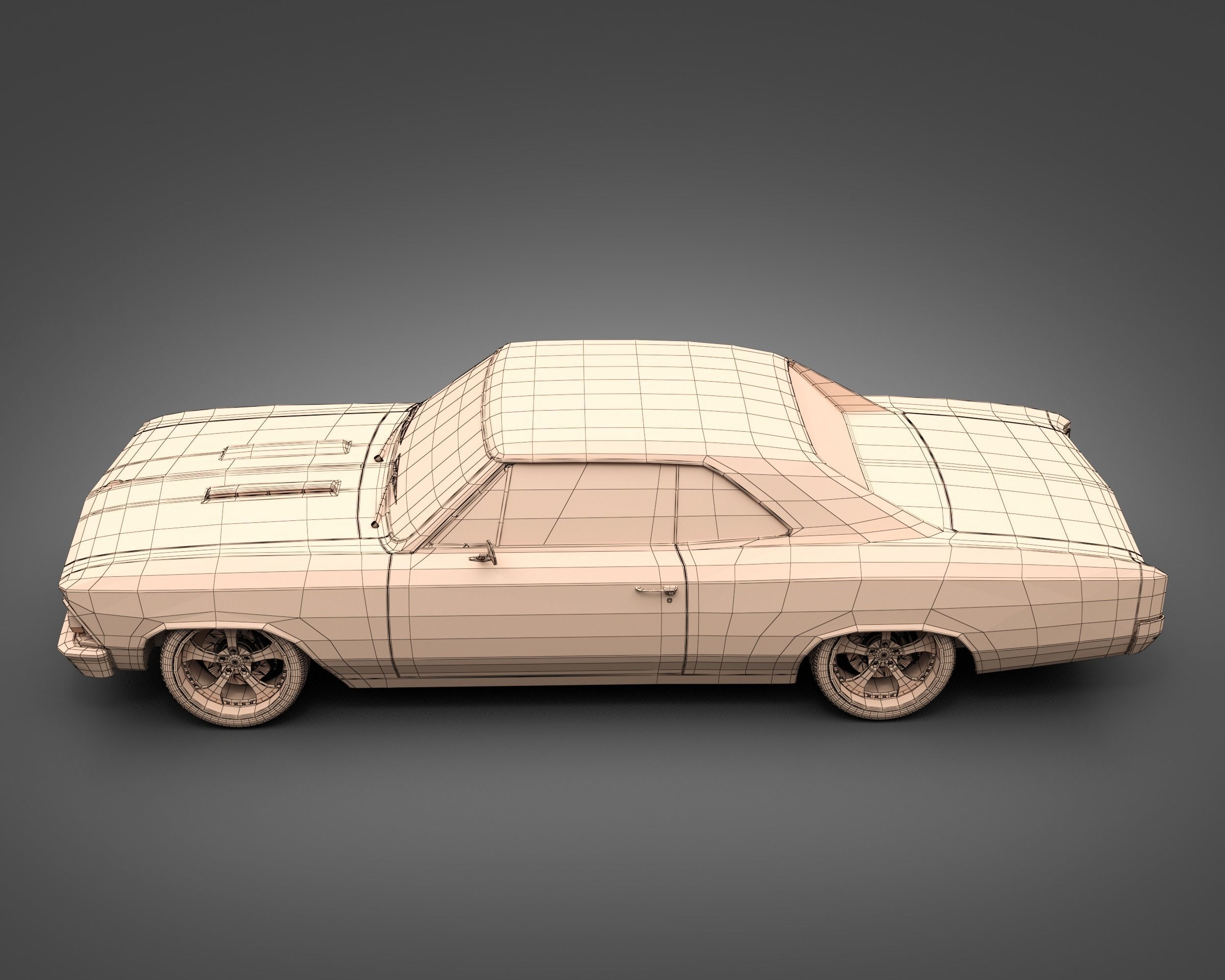 1966 Chevrolet Chevelle SS 3D model_11