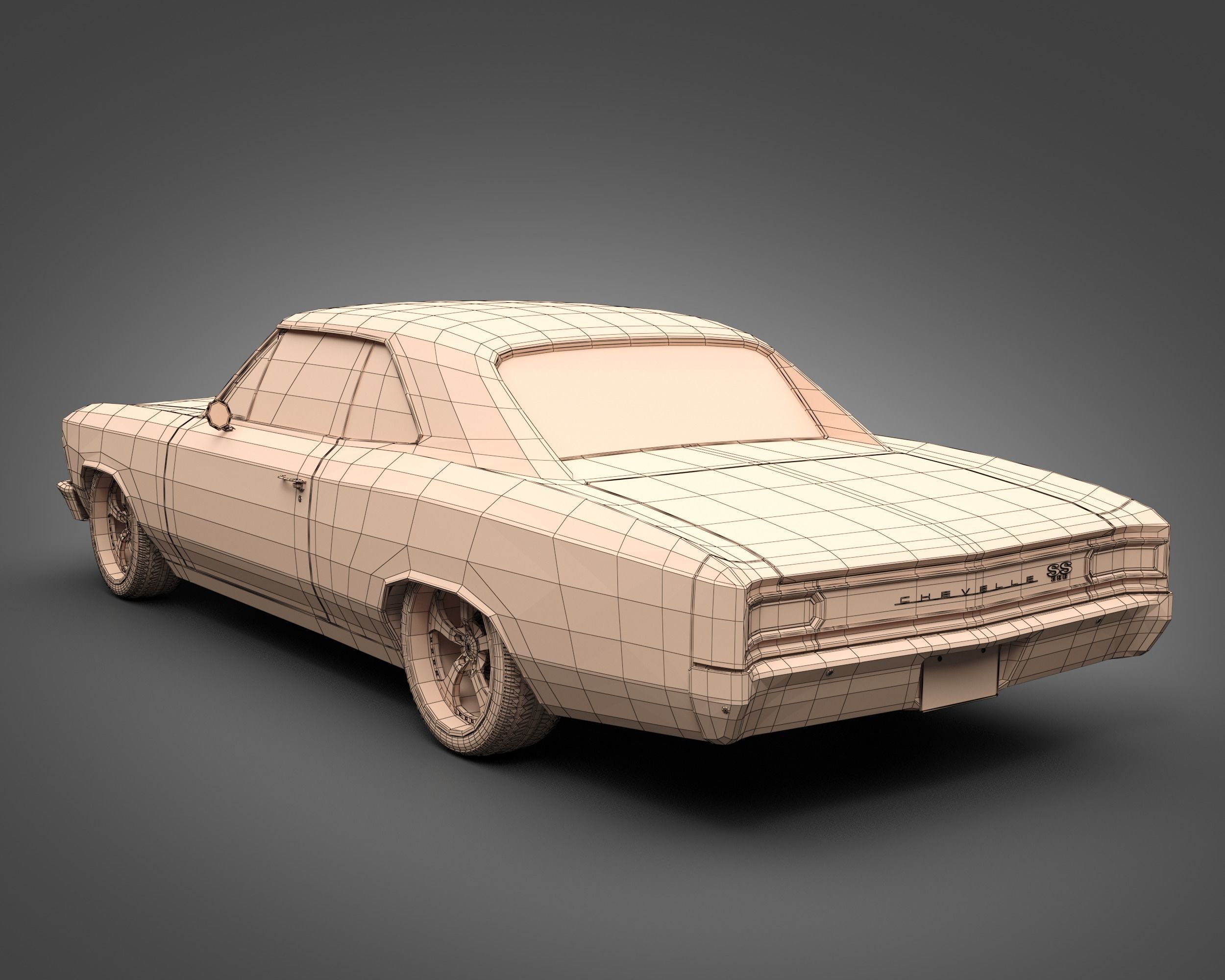 1966 Chevrolet Chevelle SS 3D model_13