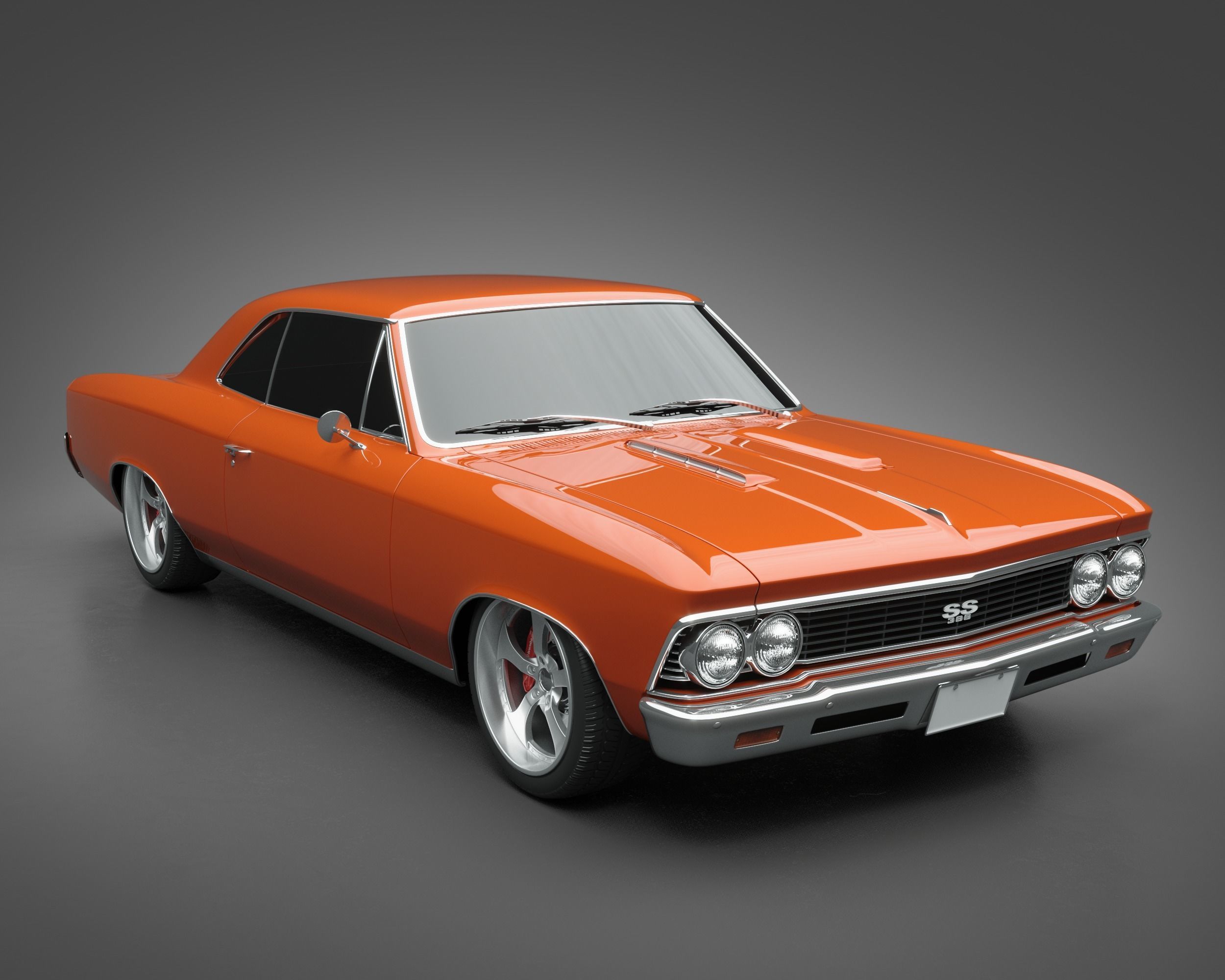 1966 Chevrolet Chevelle SS 3D model_5