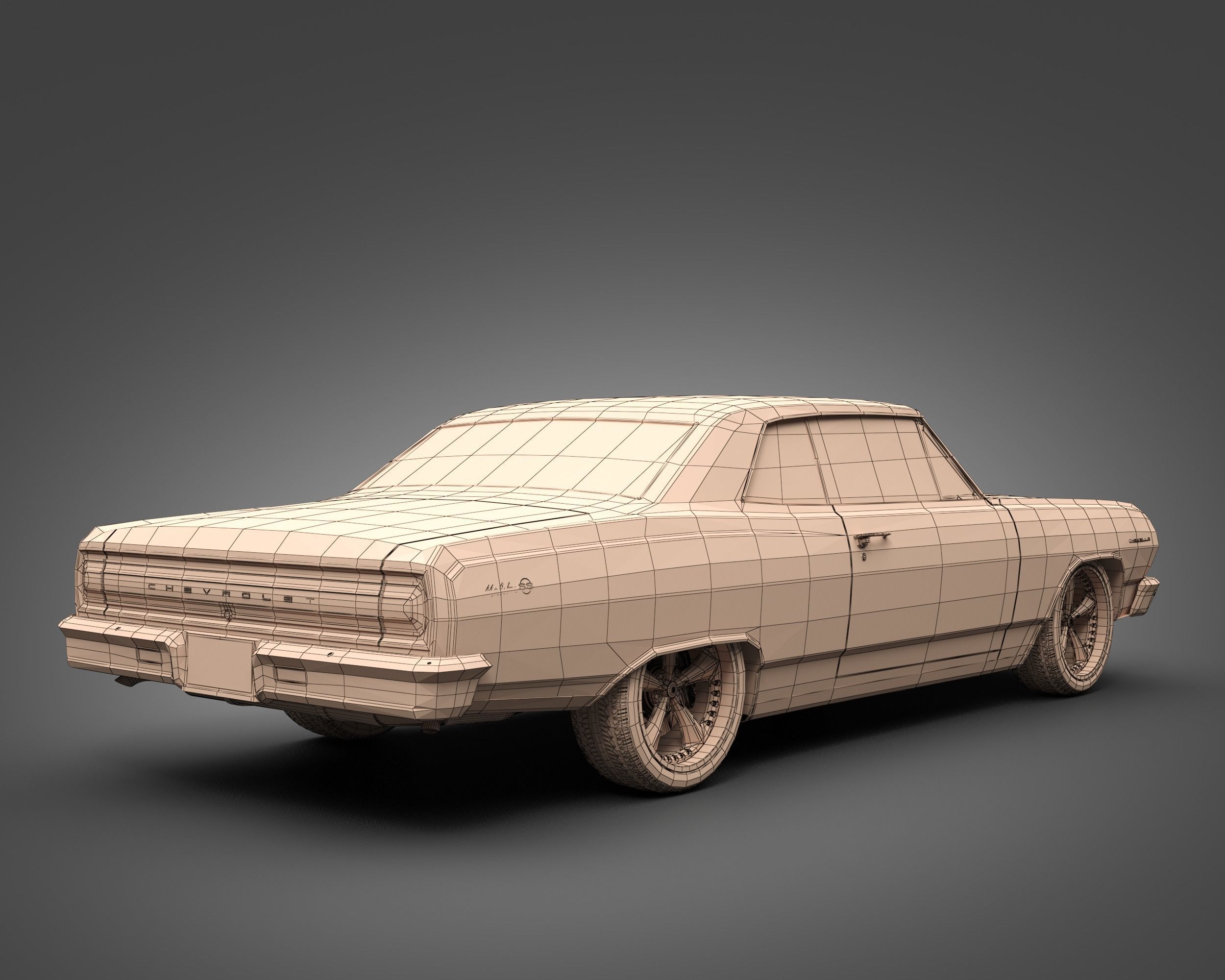 1965 Chevrolet Chevelle Malibu SS 3D model_8