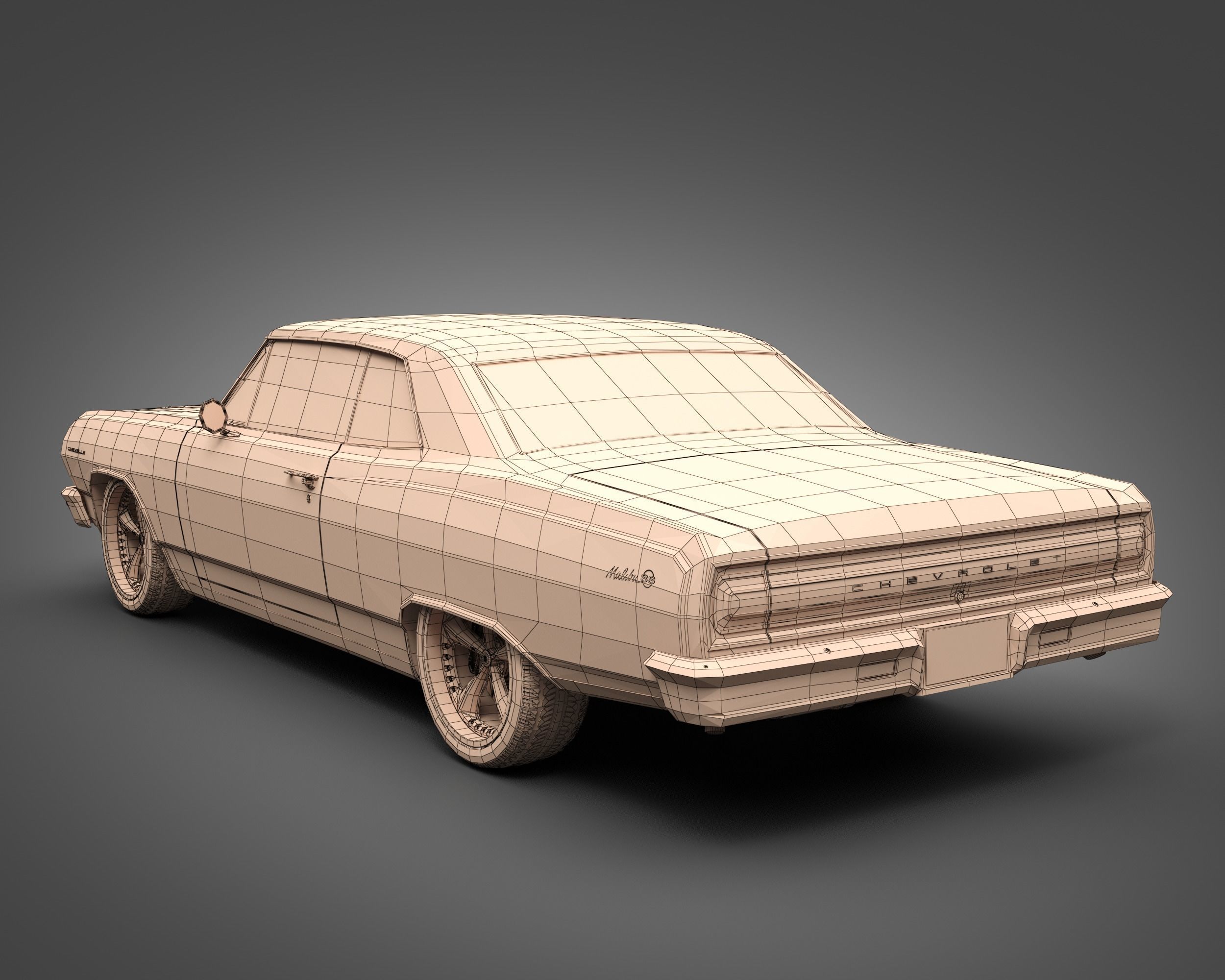 1965 Chevrolet Chevelle Malibu SS 3D model_13