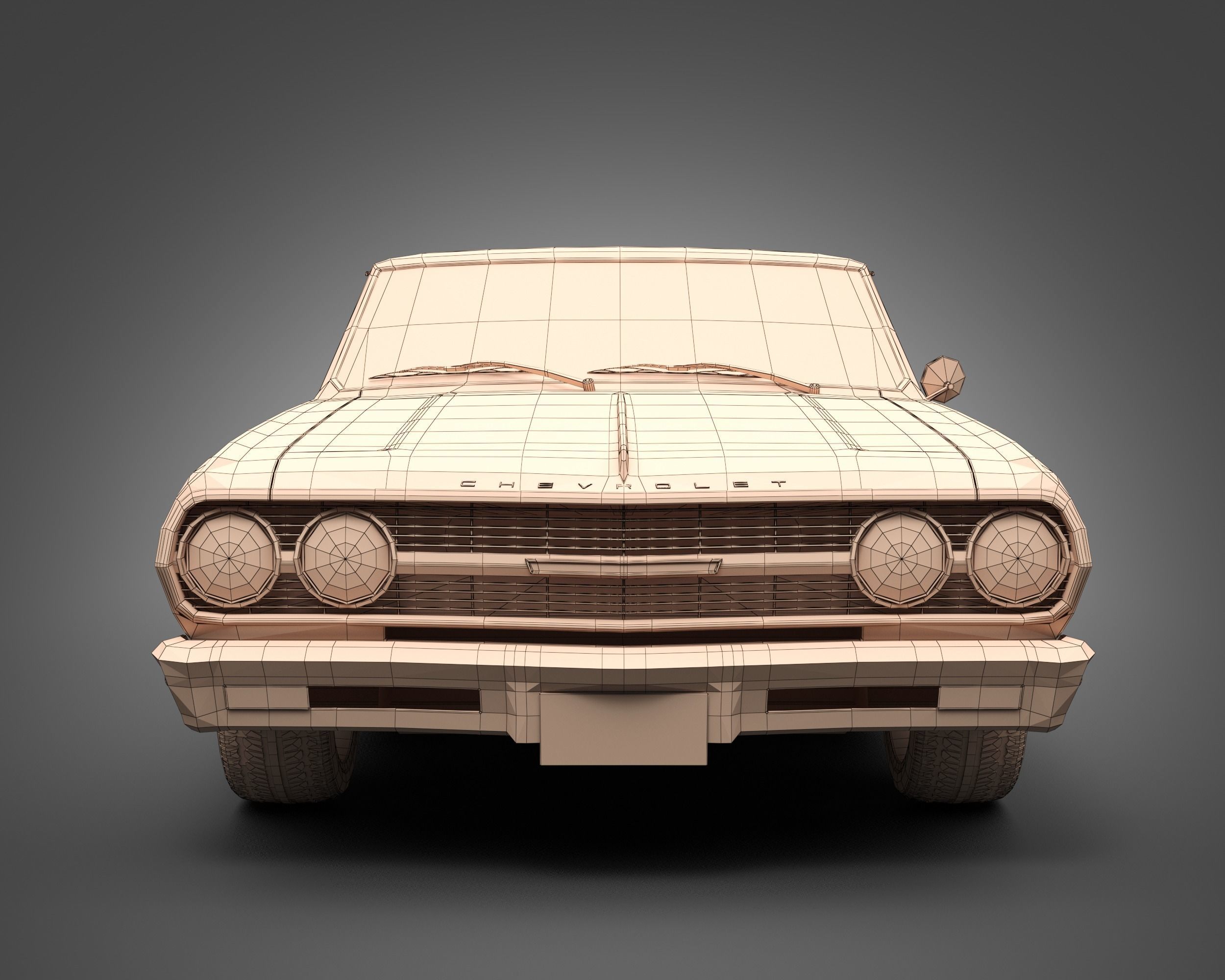 1965 Chevrolet Chevelle Malibu SS 3D model_9