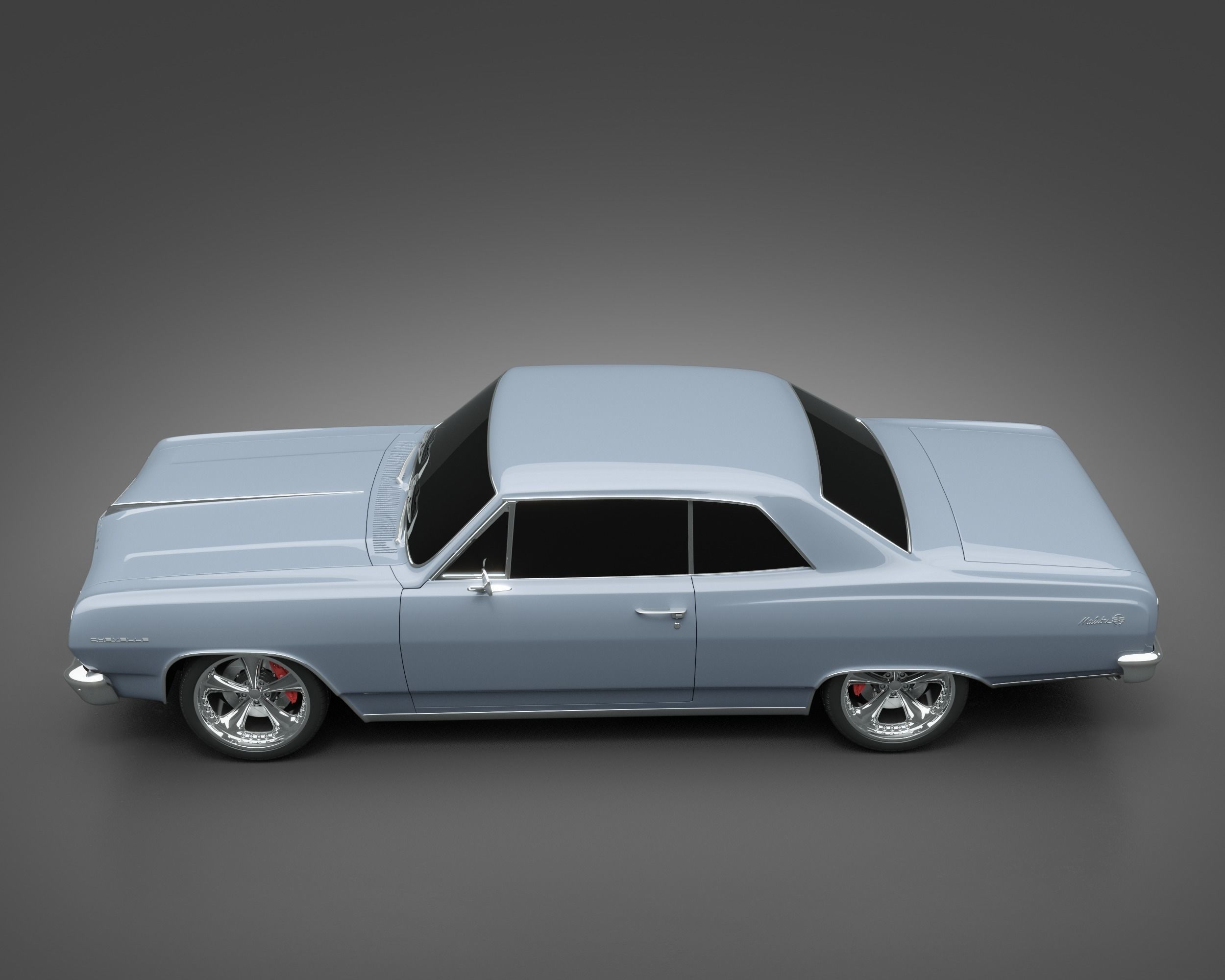 1965 Chevrolet Chevelle Malibu SS 3D model_4