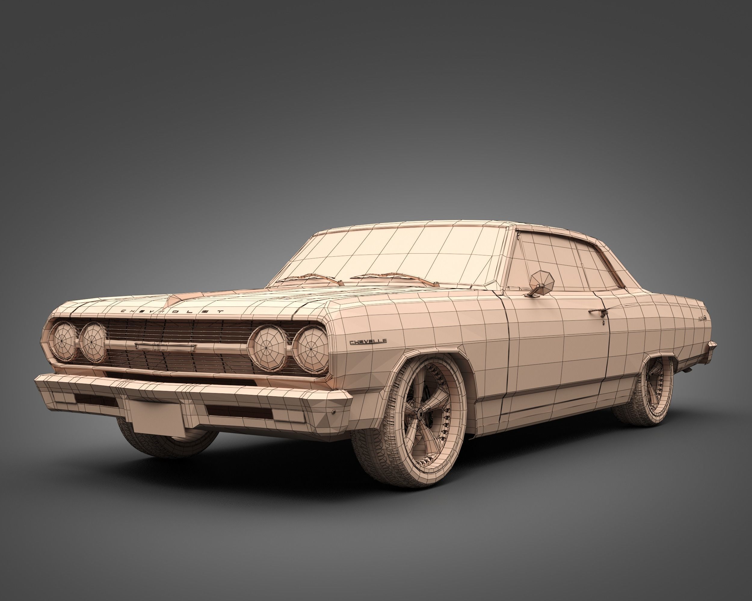 1965 Chevrolet Chevelle Malibu SS 3D model_7