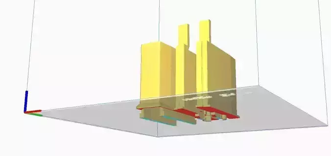 adapter building in glass cube 3D print model