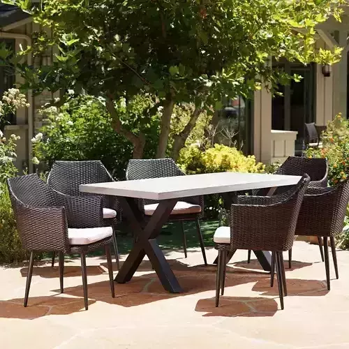 Callidora Diner Balcony Terrace Outside Sun Table Chair Set 