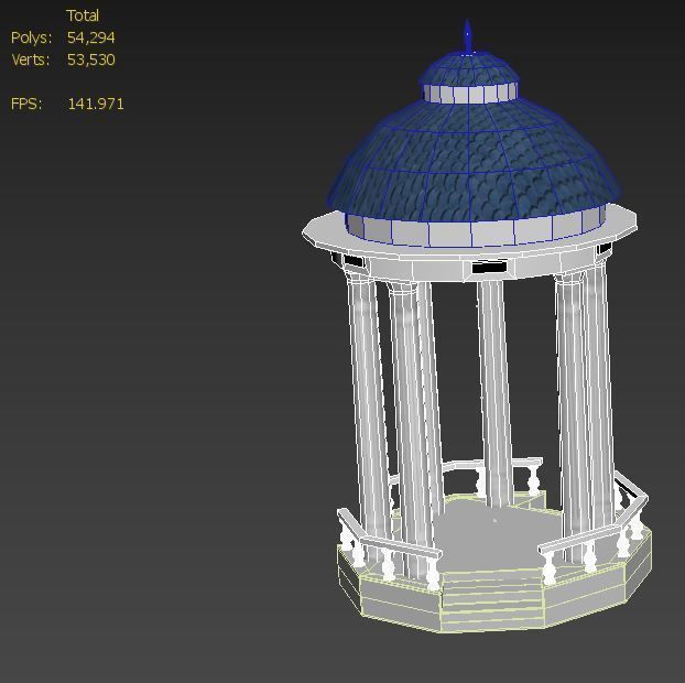 Memorial Dome Architecture 3D model_2