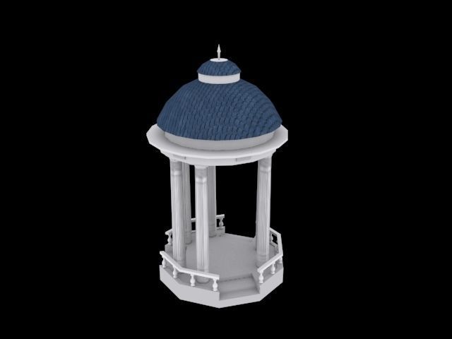 Memorial Dome Architecture 3D model_4