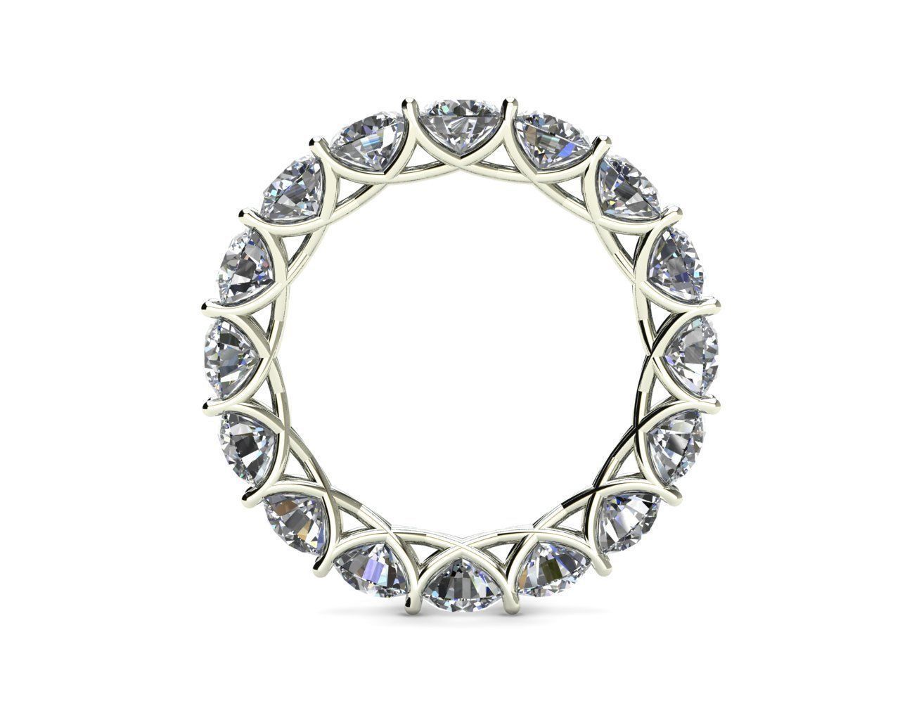 Diamond Eternity Ring 3d model 3D print model 3D print model_4