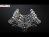 V6 Engine Working Animated 3D model_3