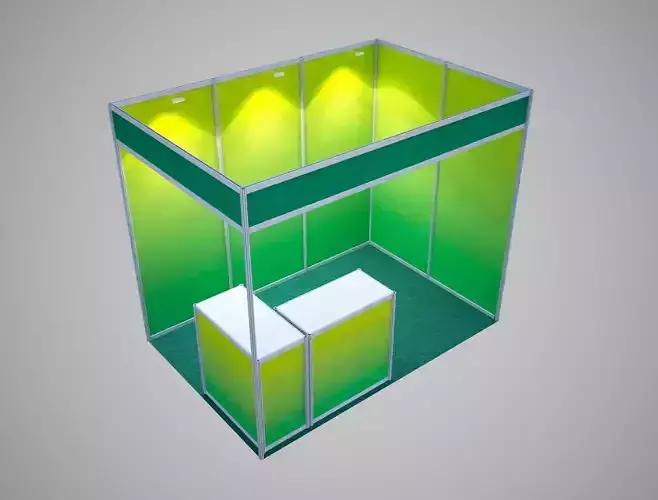 Exhibition stand octanorm 3x2 m 3D model