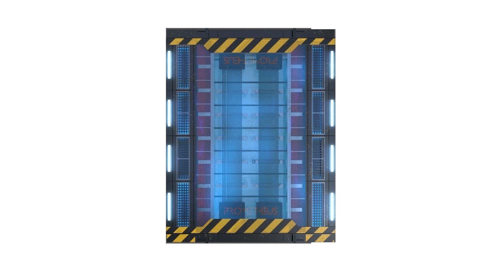 Sci Fi Panel 3D model_3