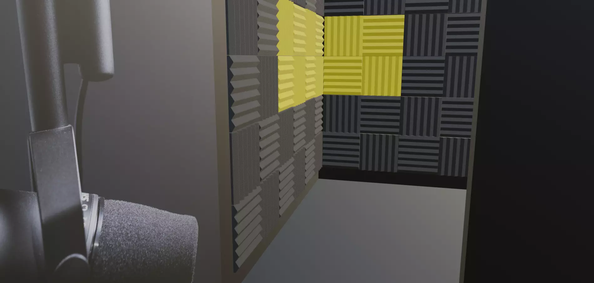 Acoustic Foams Free 3D model_0