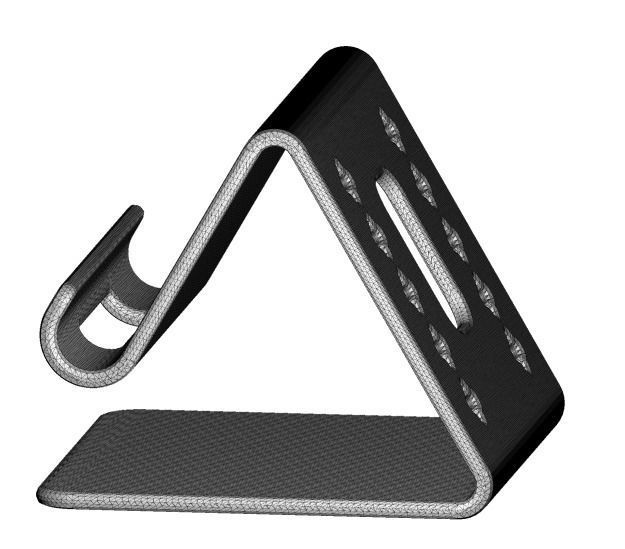 Classic Smartphone Holder 3D print model_4