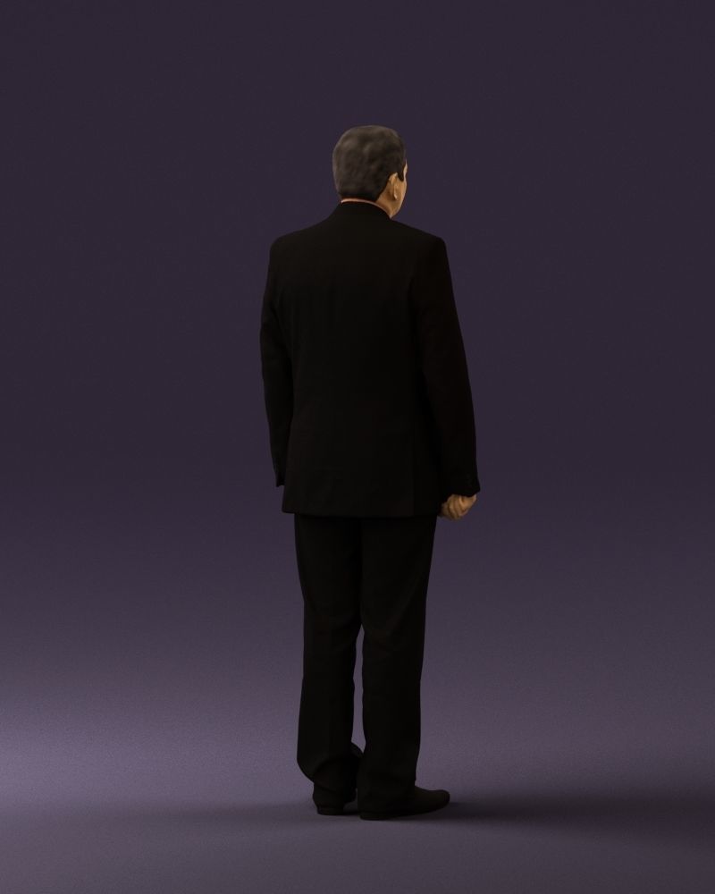 Man in black suit pink tshirt 0573 3D model_15