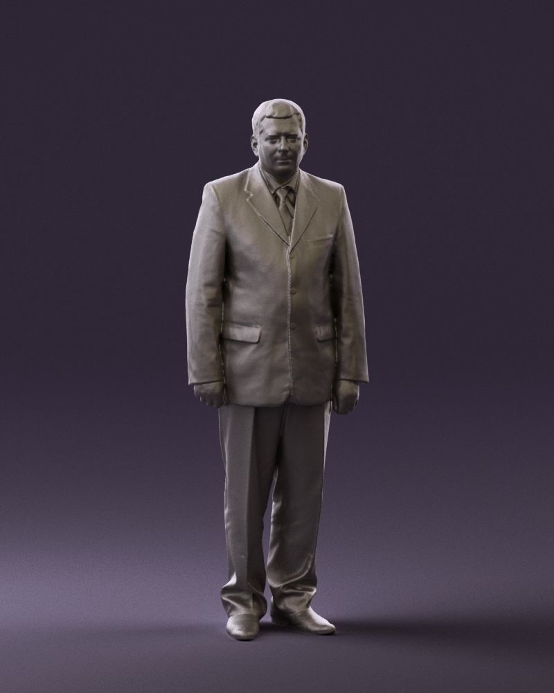 Man in black suit pink tshirt 0573 3D model_1