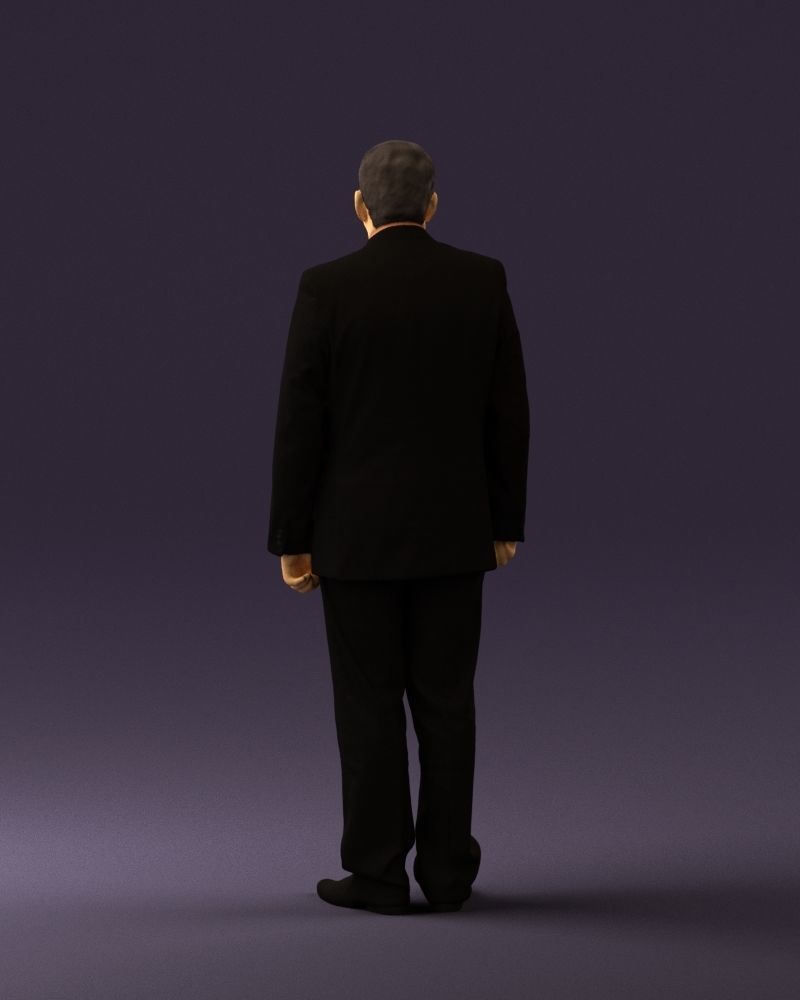 Man in black suit pink tshirt 0573 3D model_18