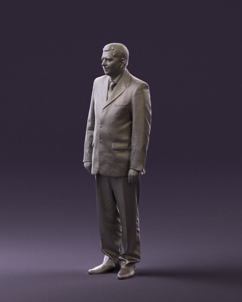 Man in black suit pink tshirt 0573 3D model_28