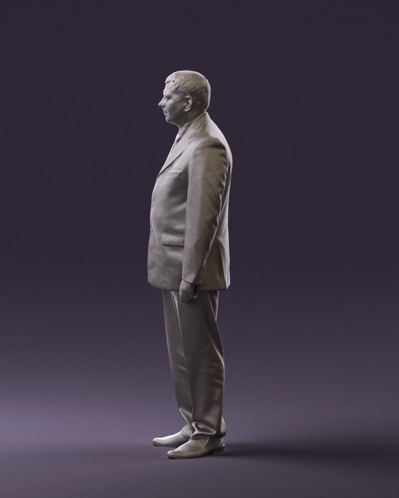 Man in black suit pink tshirt 0573 3D model_25