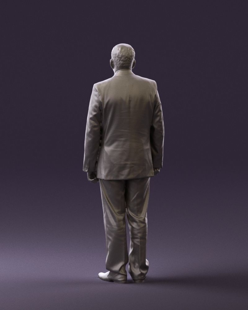 Man in black suit pink tshirt 0573 3D model_19