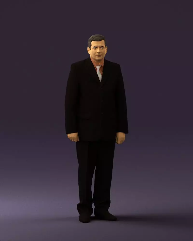 Man in black suit pink tshirt 0573 3D model_0