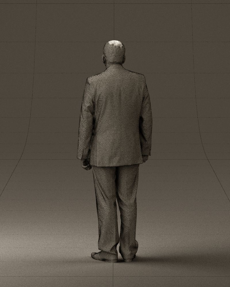 Man in black suit pink tshirt 0573 3D model_20