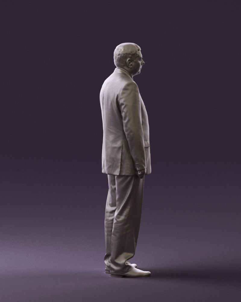 Man in black suit pink tshirt 0573 3D model_13