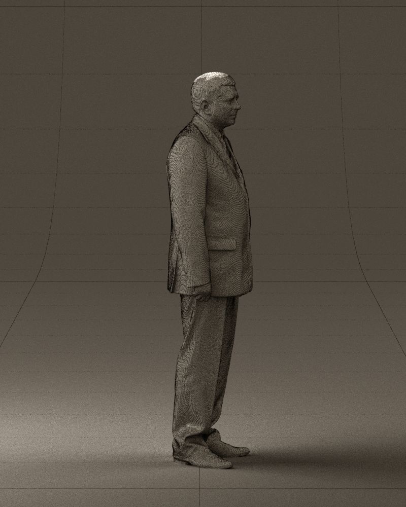 Man in black suit pink tshirt 0573 3D model_11