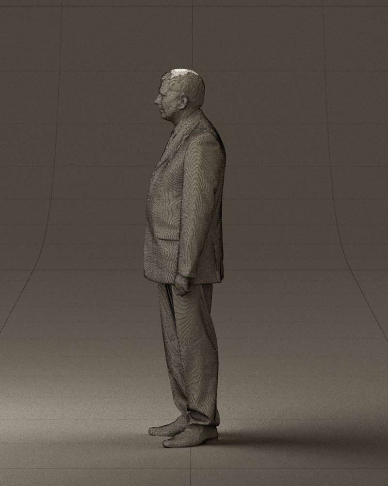 Man in black suit pink tshirt 0573 3D model_26