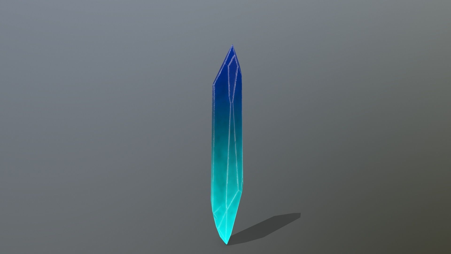 Crystal Set sword Low-poly 3D model_6