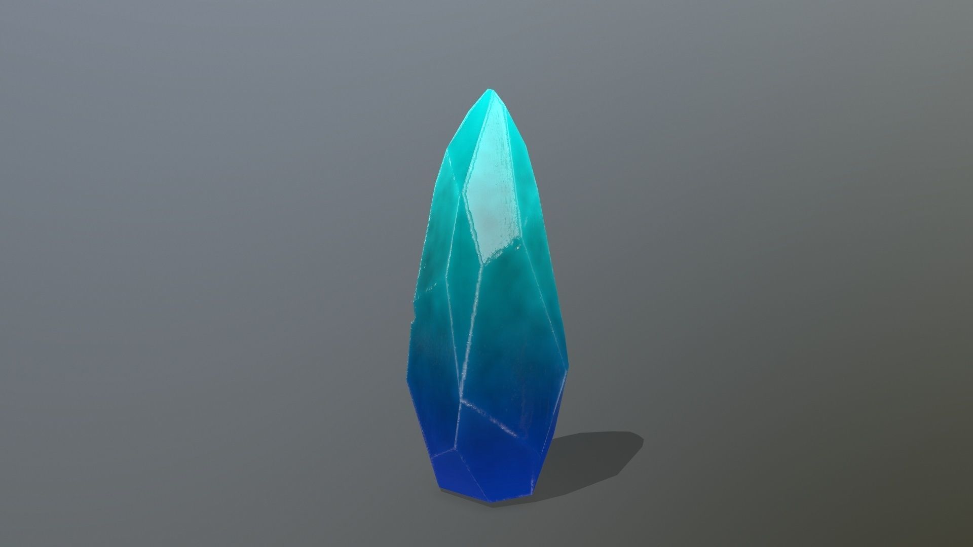 Crystal Set sword Low-poly 3D model_10