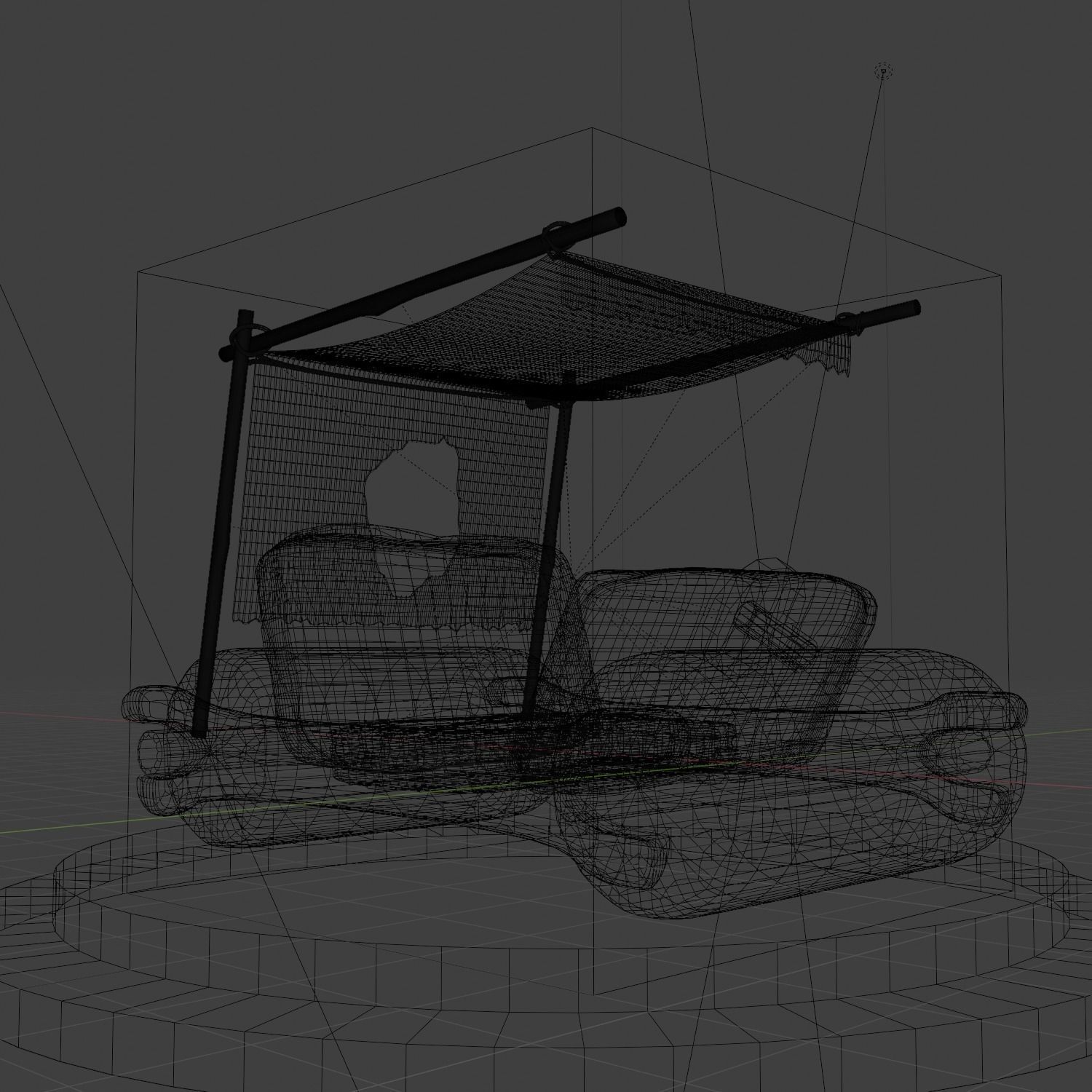 Flinstones Freids car 3D model_3