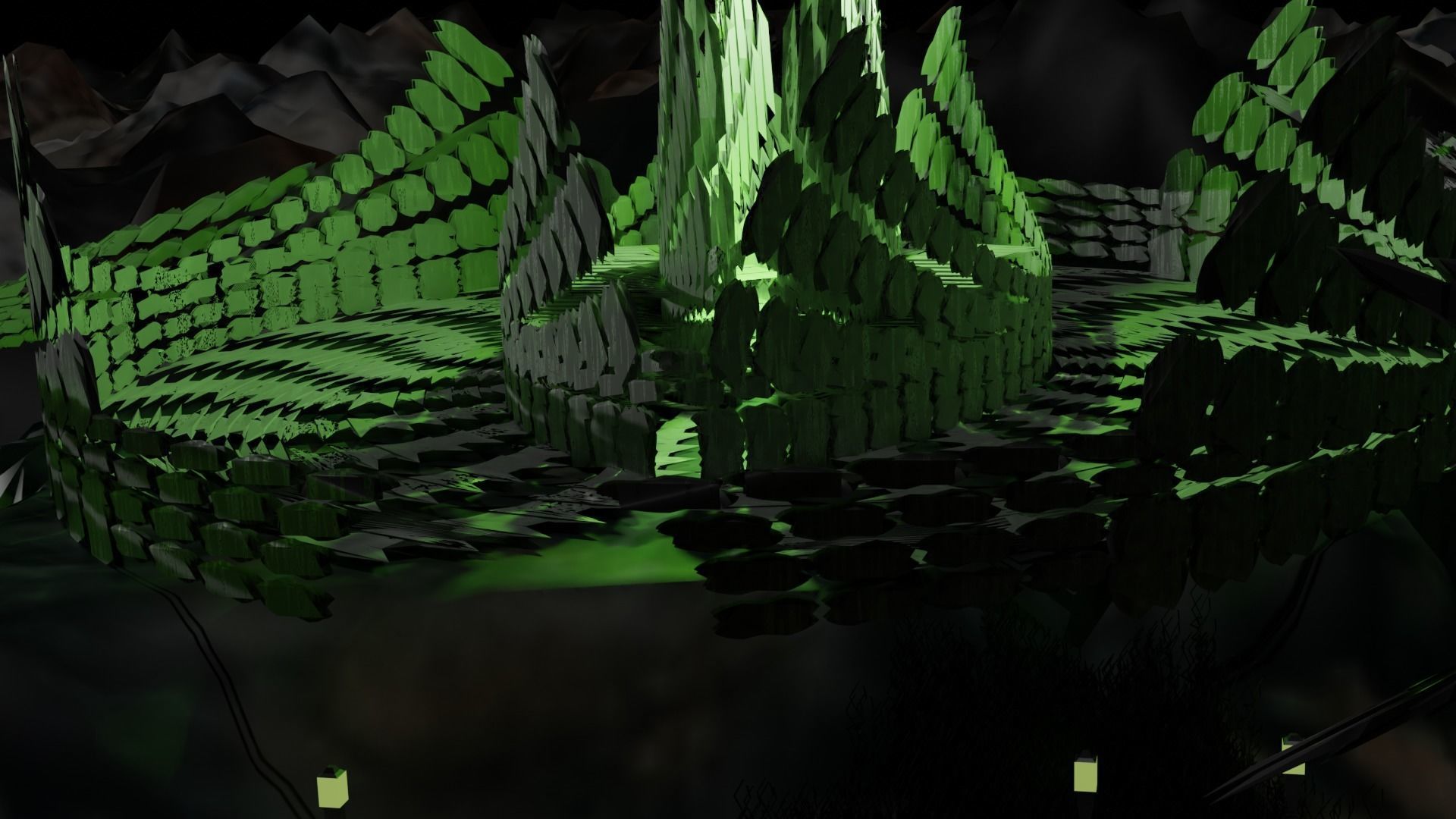 Sci-fi Villain Base 3D model_5