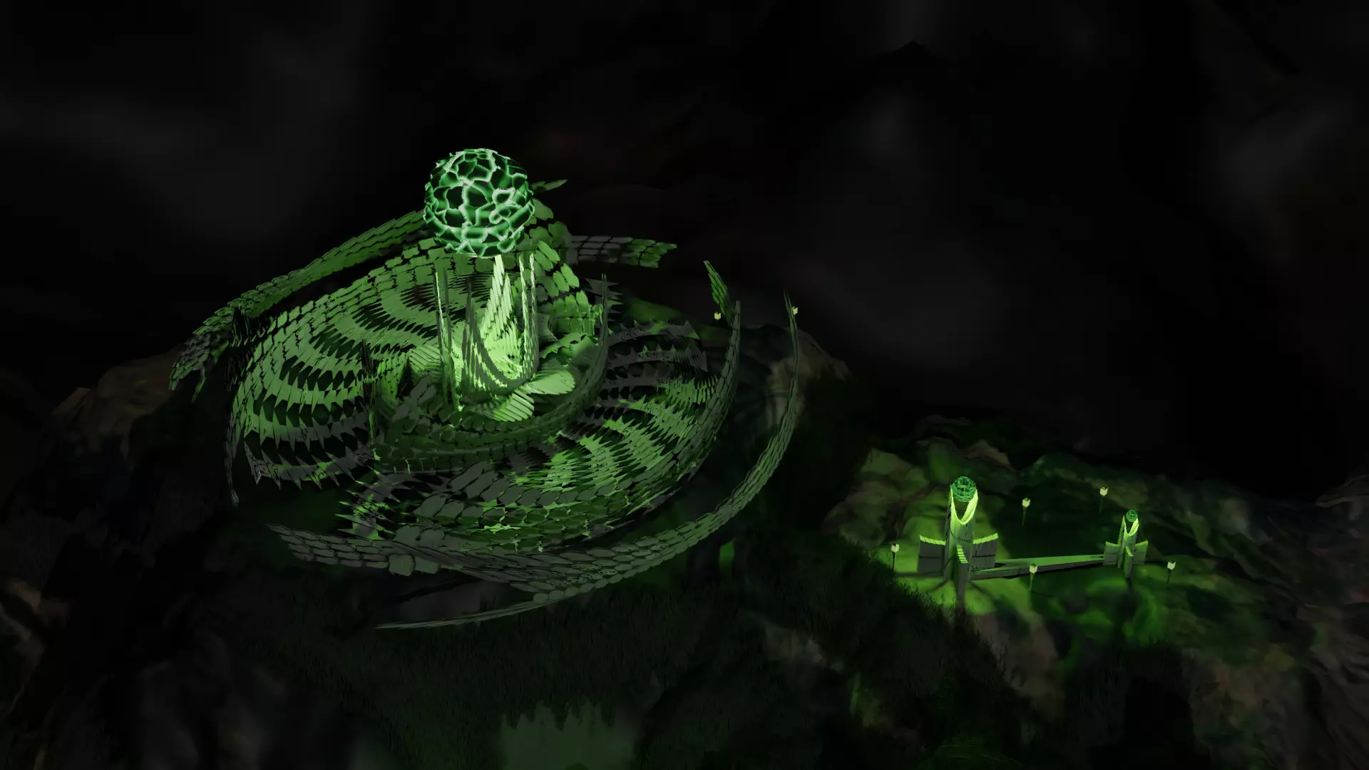 Sci-fi Villain Base 3D model_0