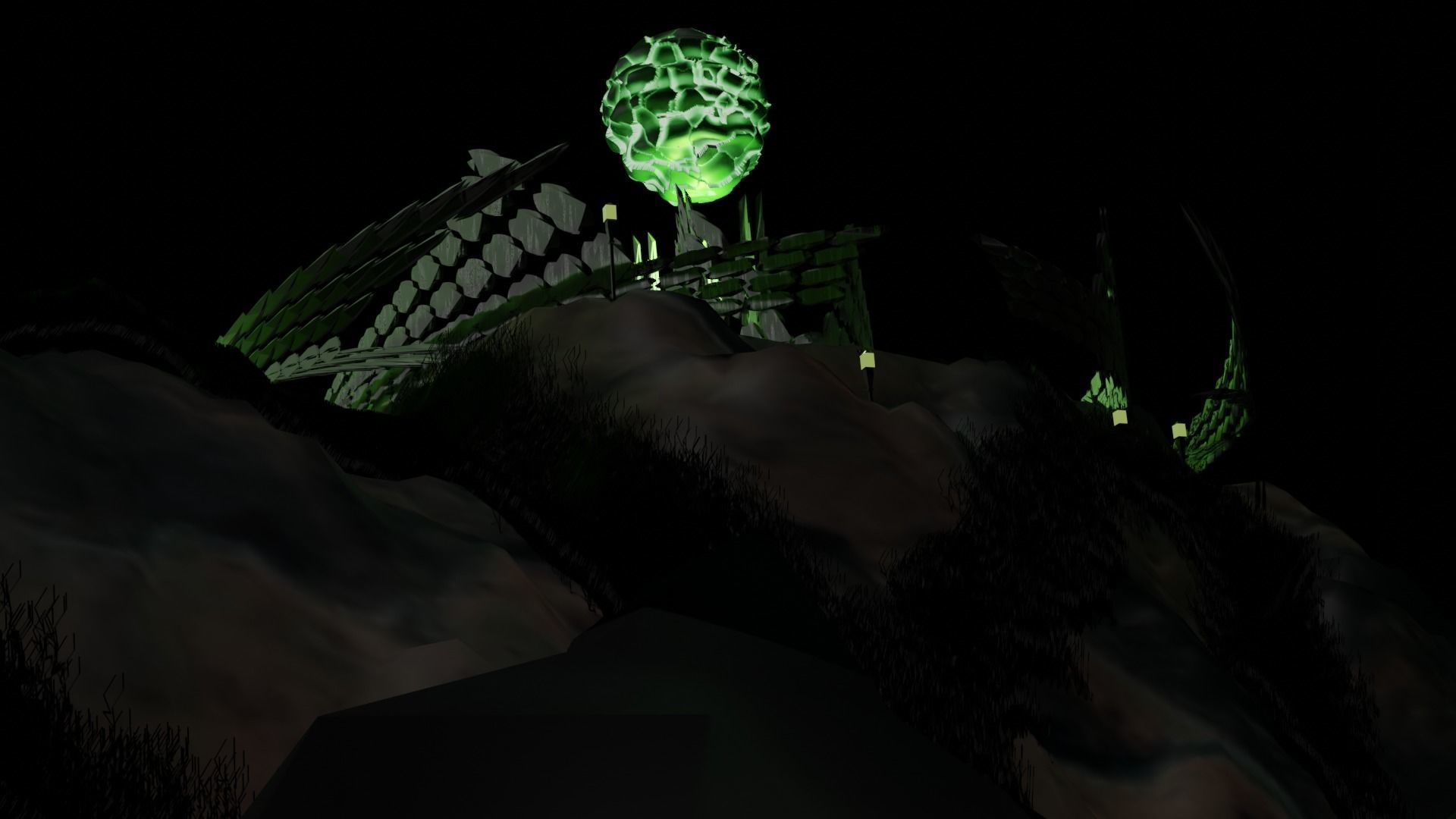 Sci-fi Villain Base 3D model_3